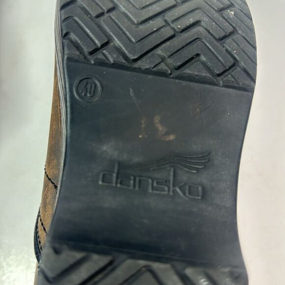 Dansko Professional Antique Brown Leather Women's Clogs - Picture 14 of 14